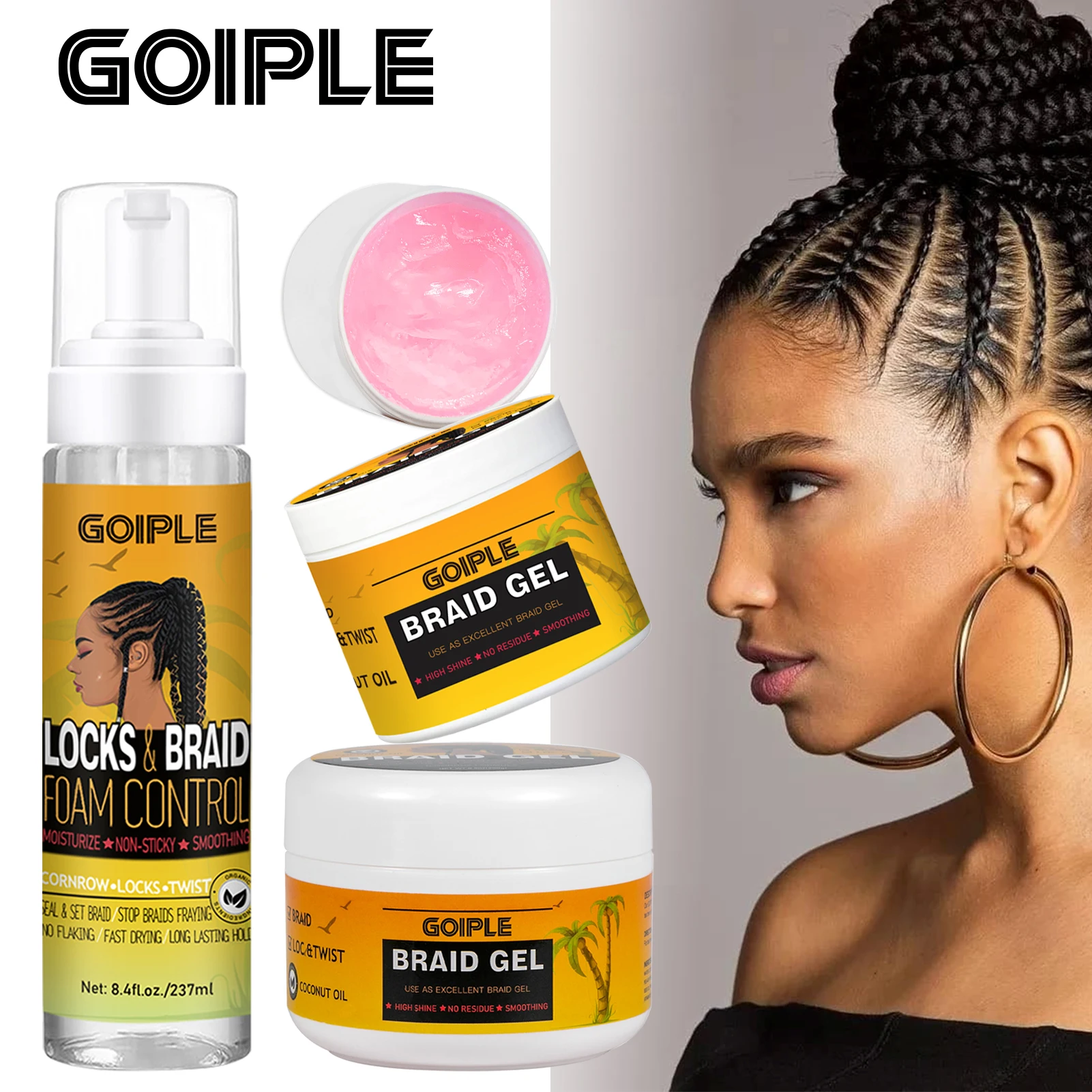 Goiple All Day Extra Hold Locks And Twist Mousse Dreadlock Loc Hair