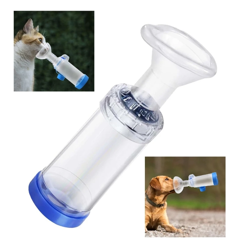 Manual Cats Dogs Nebulizer for Breathing Problem Nebulizer Mask for Small Cats Dogs Handhold Handhold Inhaler Spacer
