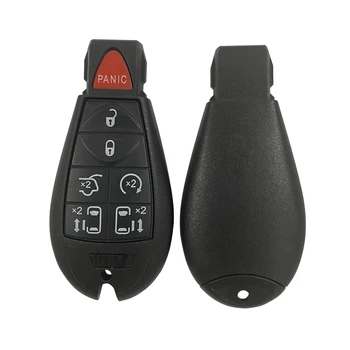 Okey Car Key Shell Cover Case per Chrysler Town & Country Fit Jeep Grand Cherokee Dodge Magnum Durango 2/3/4/5/6/7 Button Fob - Okey Car Key Shell Cover Case per Chrysler Town Country Fit Jeep Grand Cherokee Dodge