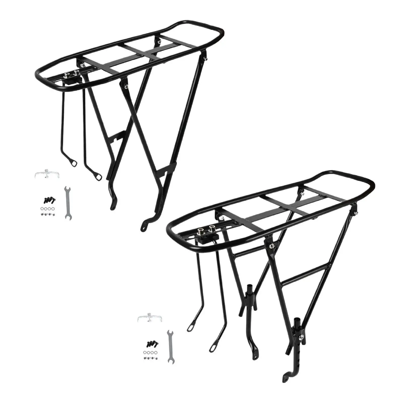 Bike Cargo Rack Easy Installation Sturdy Rear Bike Rack Luggage Carrier Rack for Cycling Mountain Bikes Road Bikes Carrying