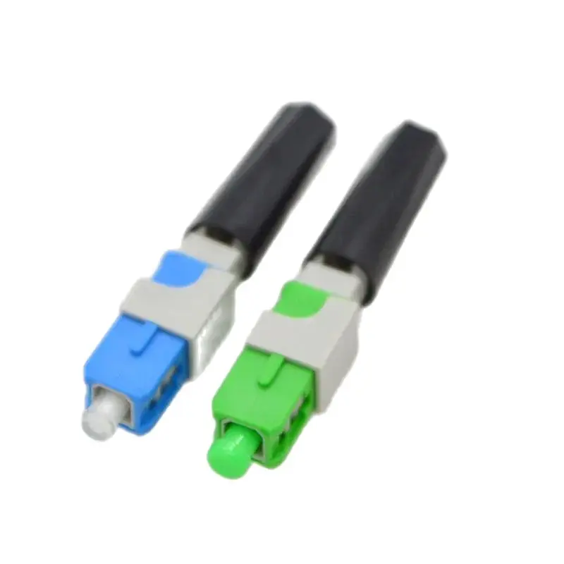 FTTH Pre-Bur Fiber Optic Quick Connector Mechanical SC UPC APC Fast Connector Adapter 100PCS fiber optic adapter