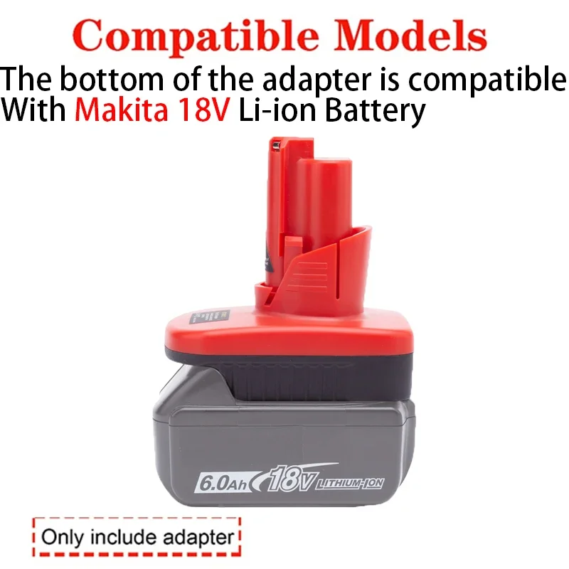 Battery Adapter/Converter for Milwaukee M12 12V Li-ion tools to