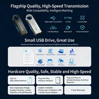 50pcs Custom Logo High Speed USB Flash Drive with Free Shipping USB 3.0/2.0 Interface 128GB/64GB/32GB Metal Flash Drive USB Stor 6