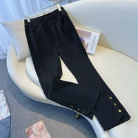Plus Size 7XL 160kg Autumn Women Jeans Elastic Wasit Wide Leg Jeans for Woman Pants Big size Jeans Oversized Women Clothes - Image 4
