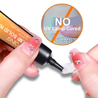Quick-Dry Nail Glue，Semi solid Super Strong Adhesive For Press-On Nails，Rhinestones，Acrylic Nails，Fake Nail，No need UV/LED Cured 2