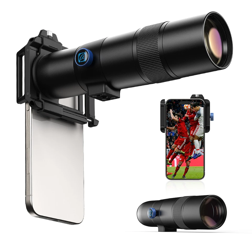 30x Telephoto Lens Monocular with Tripod for Smartphones