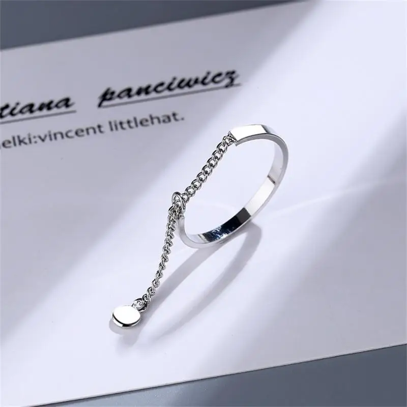 Chaîne en argent pur brillant de style mode 2025, matériau en cuivre durable simple et charmant, style Instagram, accessoires populaires, réglable_voghion.com