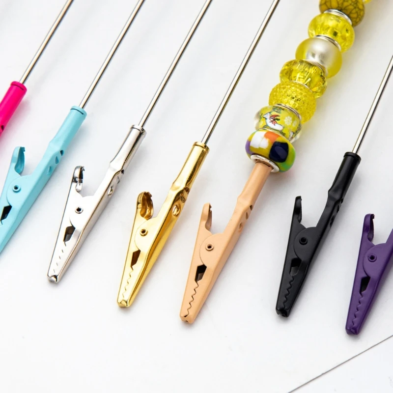 4/8Pcs Metal Wire Alligator Clip Metal Note Clip Long-Tailed Alligator Clamp Photo Holder for DIY Card F19E