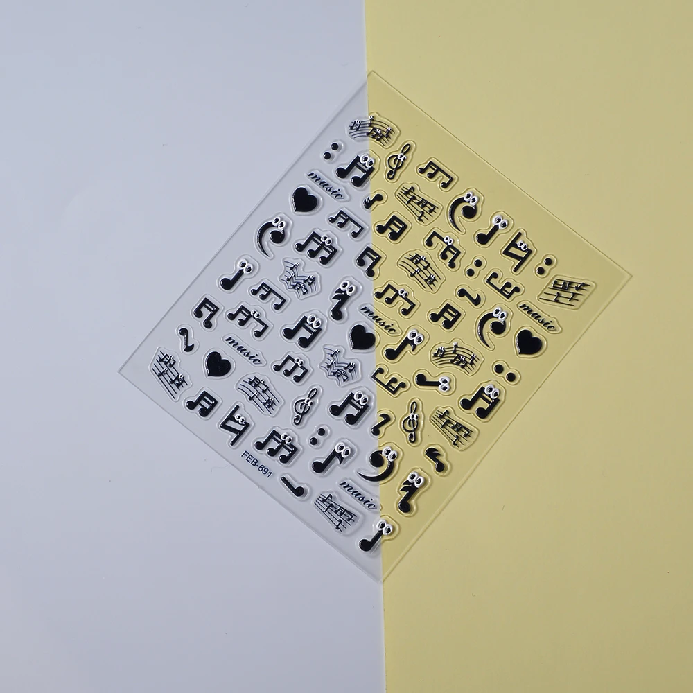 Music Eyes Unique 5D Nail Charm Nail Decoration Stickers 5