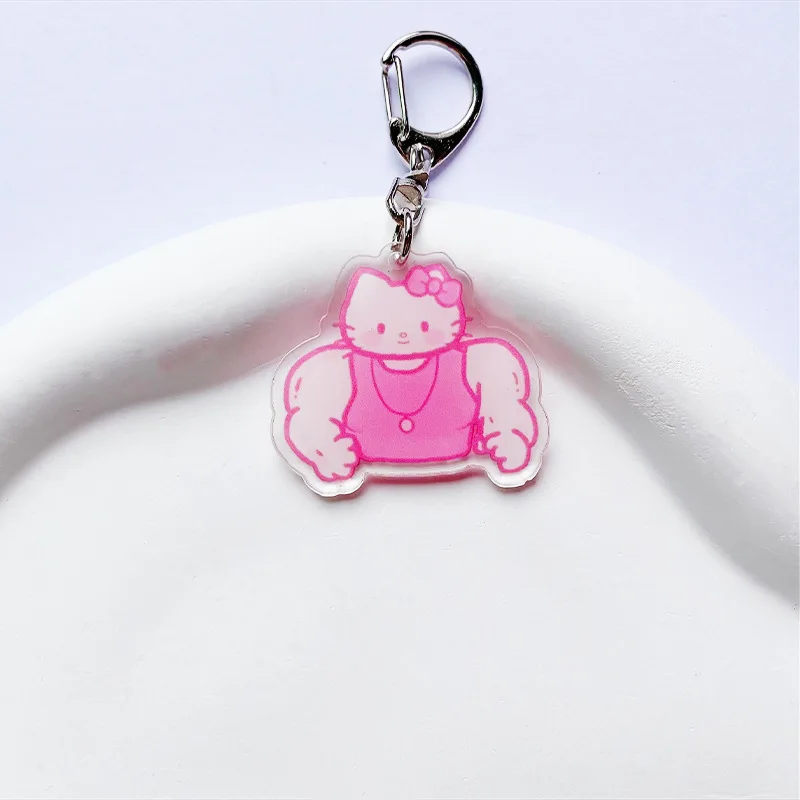 Plush Keychain Key Chain Bunny Keychain Balloon Dog Keychain Hello Kitty Sanrio Keychain Anime Kuromi My Melody Acrylic Keyring Kawaii Cinnamoroll Pochacco Pendant Christmas Gifts
