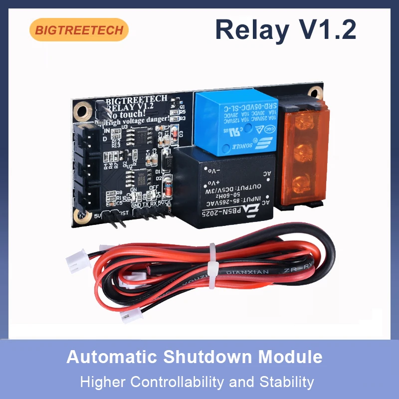 Bigtreetech Módulo de Relé V1.2 Desligamento Automático após Impressão para Impressora Cr10 Peças para Impressora 3d