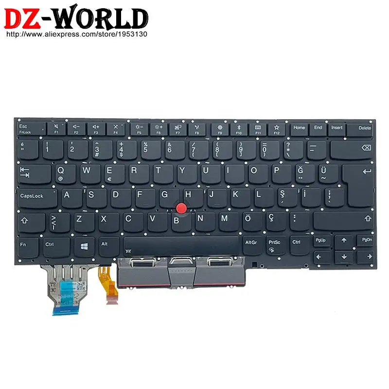 Las Ndc Cfb de gr Cfr is ic se Teclado Retroiluminado para Lenovo Thinkpad x1 Yoga 5th 4th Gen Laptop Latino Espanhol sp es be tr - Imagem 3