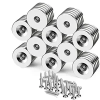15x3/15x5/20x3mm-M4 Magnets with Holes,Small Rare Earth Magnets, Neodymium Disc Countersunk Hole Magnets for Refrigerator 1
