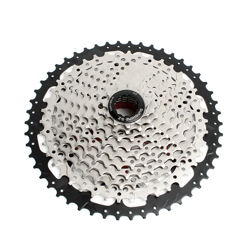 Bicycle Sprocket Gear Bicycle Cassette Bike Freewheel Bike Sprocket Bicycle Parts MTB Bike Cassette 8 9 10 11 12 Speed 11-32/36/40/42/46/50/52T Mountain Bike Freewheel 9V 11V K7 For Shimano