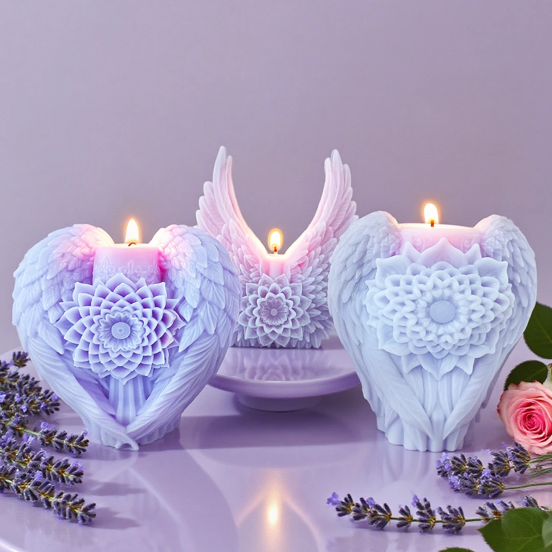 Elegant Flower Wing Mold 3