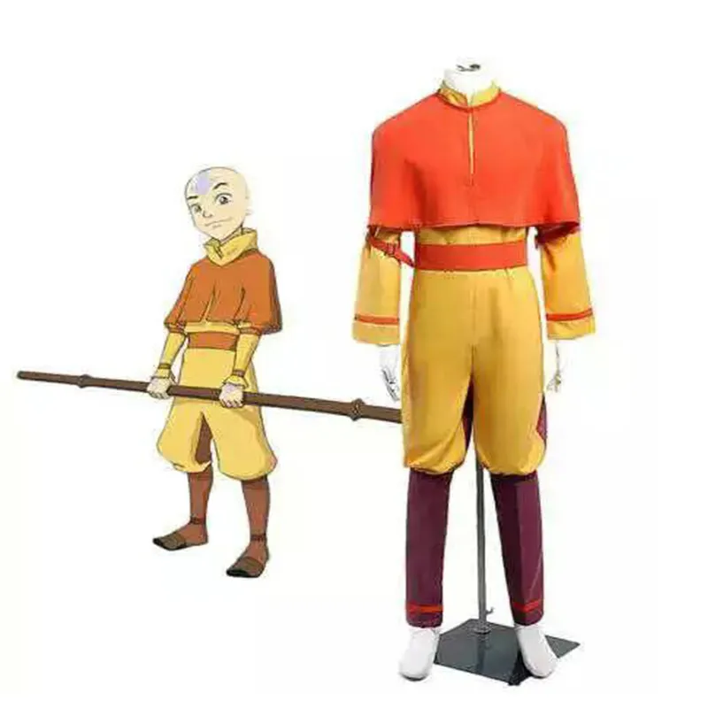 

Anime Avatar The Last Airbender Bumi Avatar Aang Cosplay Costume Custom Halloween Cosplay Costume