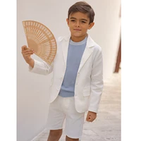 Collection AP Barcelone Bleue : Robe brodée pour filles, ensemble assorti pour la famille (frères et sœurs), ensemble à carreaux pour garçons, haut en tricot 6