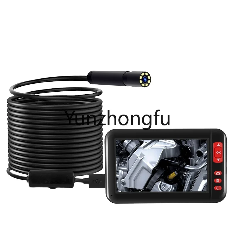 

F200 Portable car evaporator cleaning video endoscope 4.3inch screen 1080p inspection borescope endoscopic camera