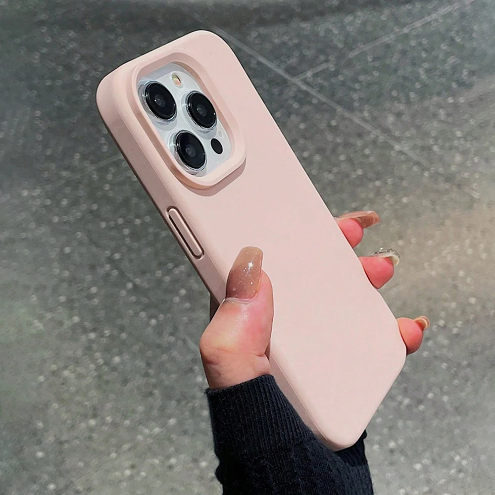 Minimalist Pink Solid Color Fashion Soft Phone Case - TPU Silicone Cover