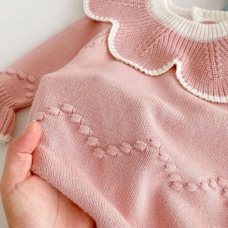 Autumn Baby Knit Bodysuit for Toddler Girls