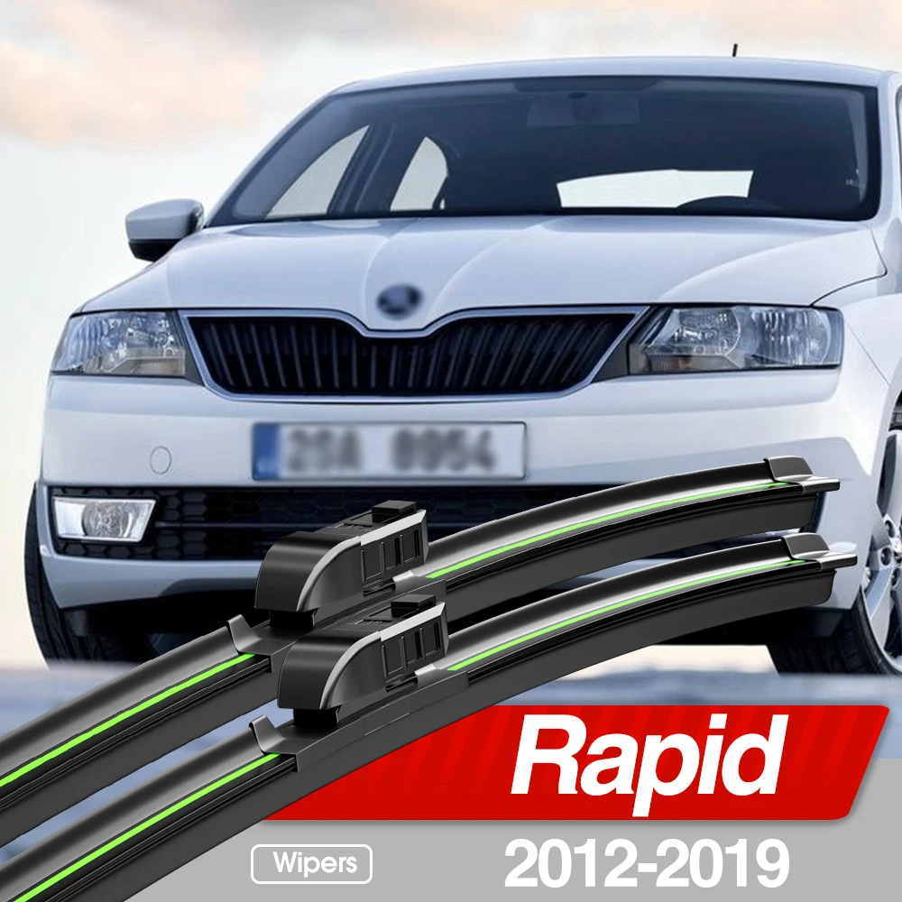 Für Skoda Rapid NH1 NH2 NH3 2012-2019 Frontscheibenwischerblätter 2 Stück Windschutzscheiben-Fensterzubehör