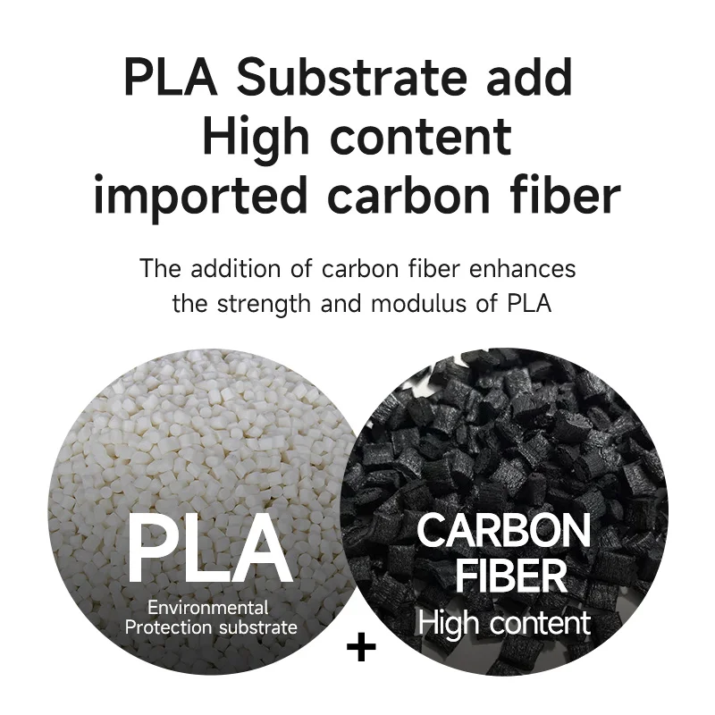 Esun-alta Resistência de Fibra de Carbono Pla Filamento para Laboratório de Bambu Impressão Rápida Filamento Pla para Impressora 3d Liso 1kg 175 mm - Imagem 2
