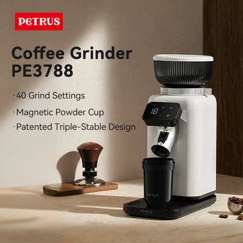 Petrus Coffee Grinder With 40 Precise Settings Conical Burr Grinder For Espresso/Drip/Pour Over/Cold Brew/French Press PE3788 1