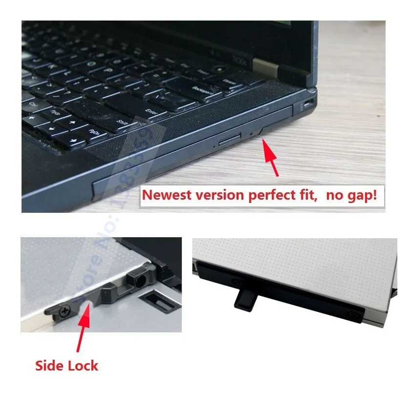 12.7mm 2번째 2.5 HDD 하드 드라이브 광학 베이 슬롯 캐디 브래킷 (레노버 씽크패드 T420 T420i T430 T430i W510 W520 W530 R400 R500 용)