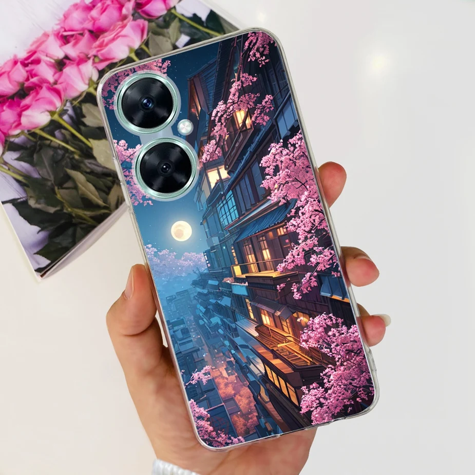 Vibrant Painted Clear Soft TPU Silicone Case - Compatible with Huawei Nova 11 Series