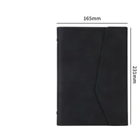 A5 6-Ring Binder with Lined Paper and Multifunctional Storage Pocket for Cards Budget Planner Notebook Journal Organizer​ 6