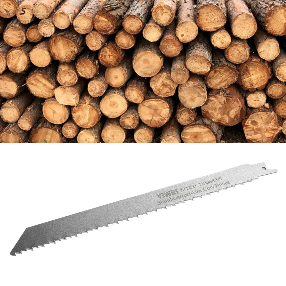 

1Pc S1122D Reciprocating Saw Blade 225mm Jig Saw Blade For Bone Meat Wood Cutting Woodworking Carpentry Power Tool Parts