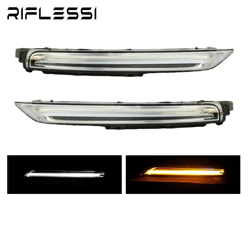 LED Daytime Running Lights DRL For Porsche Cayenne 958 2015 2017 Front