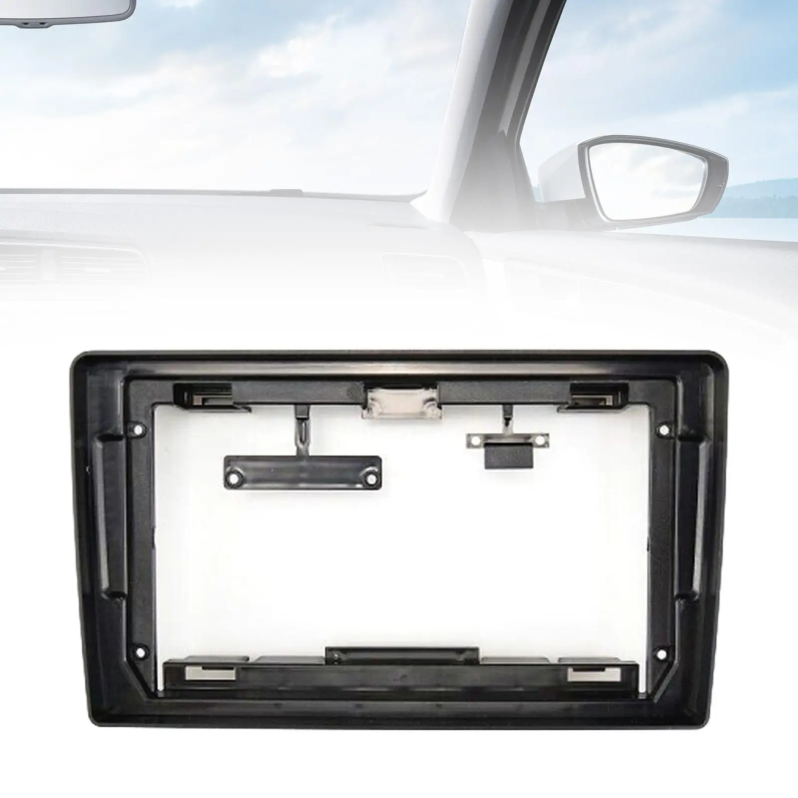 Car Radio Frame Fascia Panel Black Replace Parts DVD Navigation Audio Frame