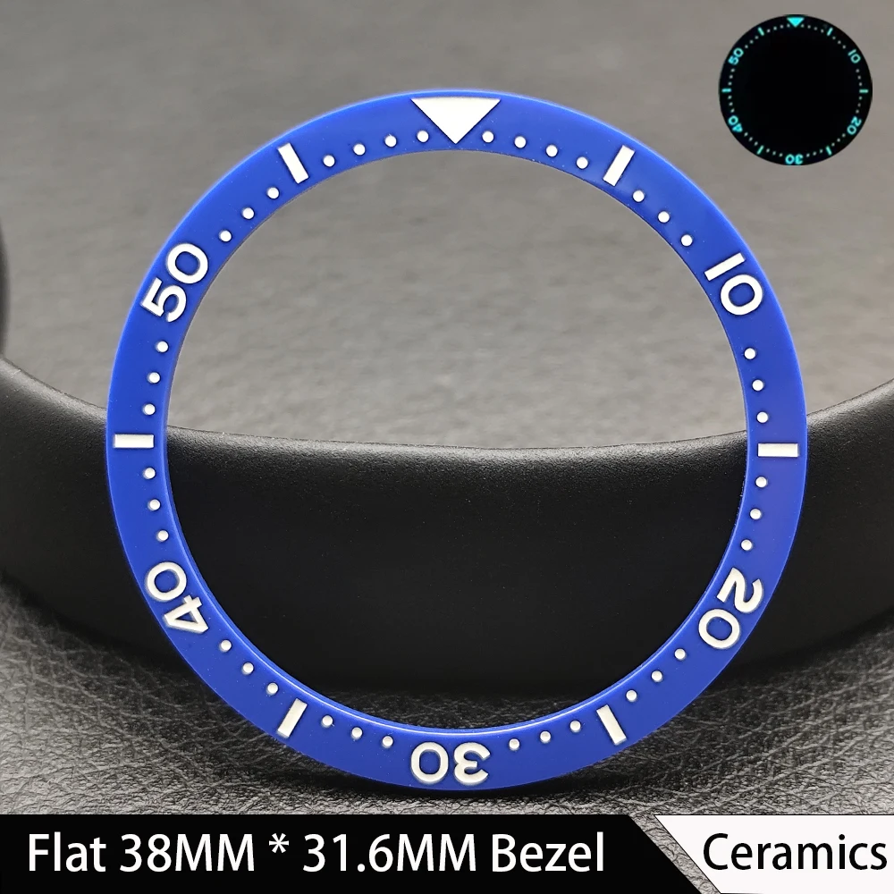 Fashionable Flat Aluminum/Ceramic Watch Bezel Insert - Men's 38mm Watch Accessory
