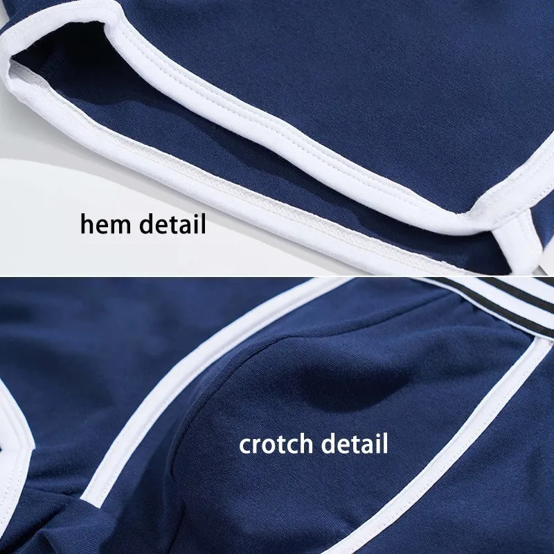 Mens Boxers Shorts 4pcs Sexy Men Underwear Boys Panties Underpants Breathable High Stretch Sweat-Absorbent Male Boxer Briefs