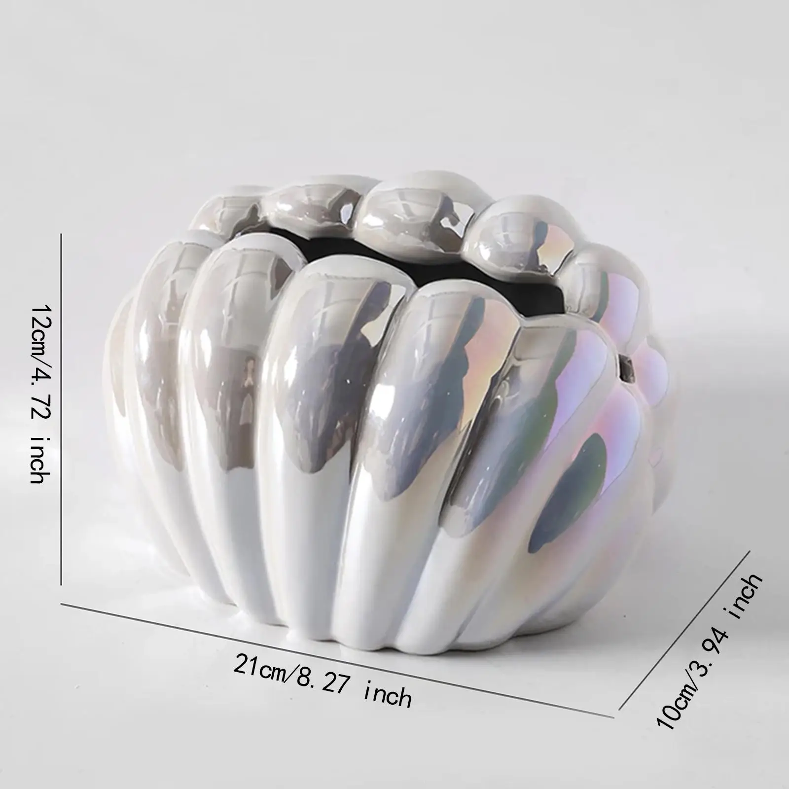 Ceramic Tissue Box  Napkin Holder Box Pearl Shell Shape Mermaid Cute Storage HOME Coffee Restaurant Hotel Bedroom Desktop Decore 3