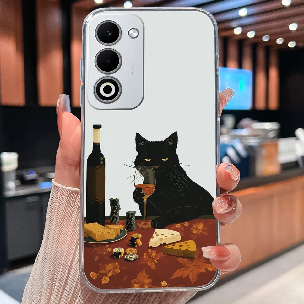 Lovely Animal Cartoon Soft TPU Transparent Silicone Bumper Phone Case