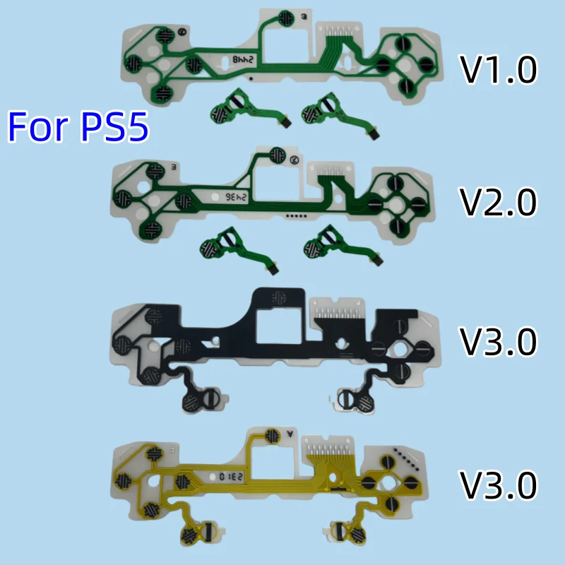 100pcs/lot Original New for PS5 Game Pad Controller Analog Joystick Button Conductive Film Flex Cable Ribbon V1.0 / V2.0 / V3.0