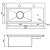 Nanometer Black Stainless Steel Sink for Cup Wash with Single Tank under the Bar Counter Kitchen Island 6