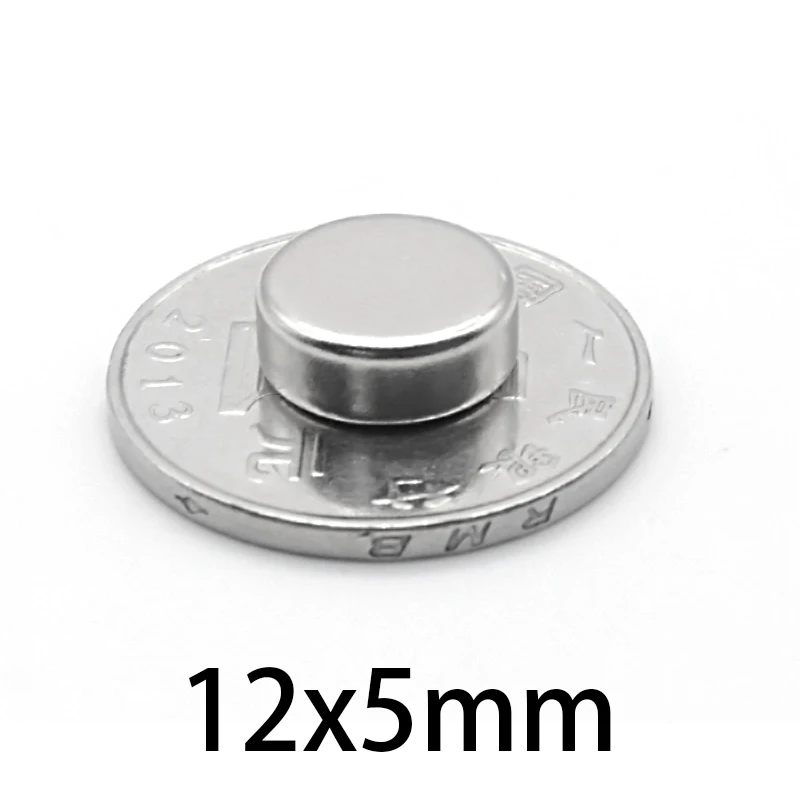 10PCS 12x5 mm Round Rare Earth Magnet Disc 12mm X 5mm power Neodymium Magnet strong 12x5mm NdFeB Permanent 12*5 mm