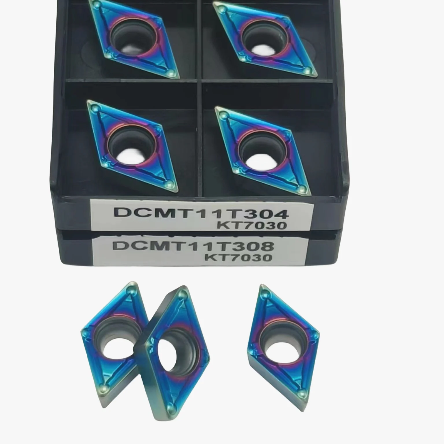 

Токарные инструменты DCMT11T304 DCMT11T308 KT7030, твердосплавная пластина, резак для токарной обработки