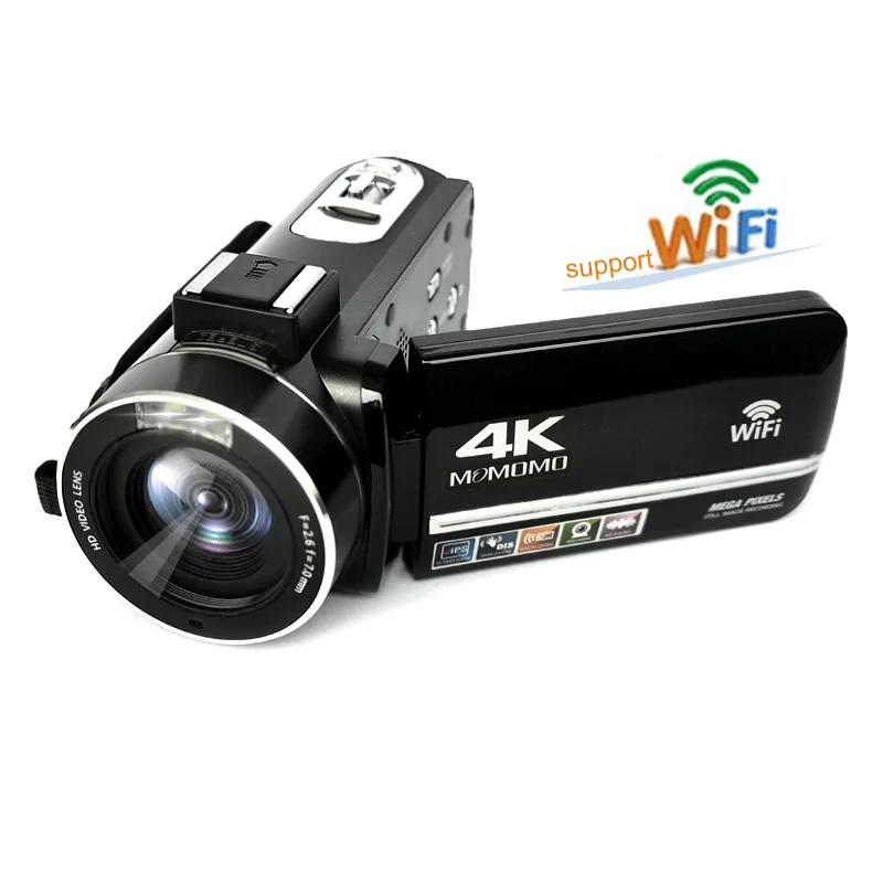 4KDigitaVideoCameraSupportWiFiwith30IPSTouchScreen18XZoom
