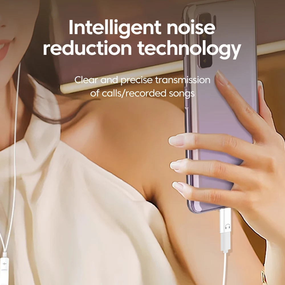 Type C to Lightning Headphone Adapter Voice Call IOS Female to USB C Male Audio Aux Converter iPhone 15 16 iPad Notebook lightning to headphone adapter audio headphone adapter lightning to usb c adapter ios to type c adapter