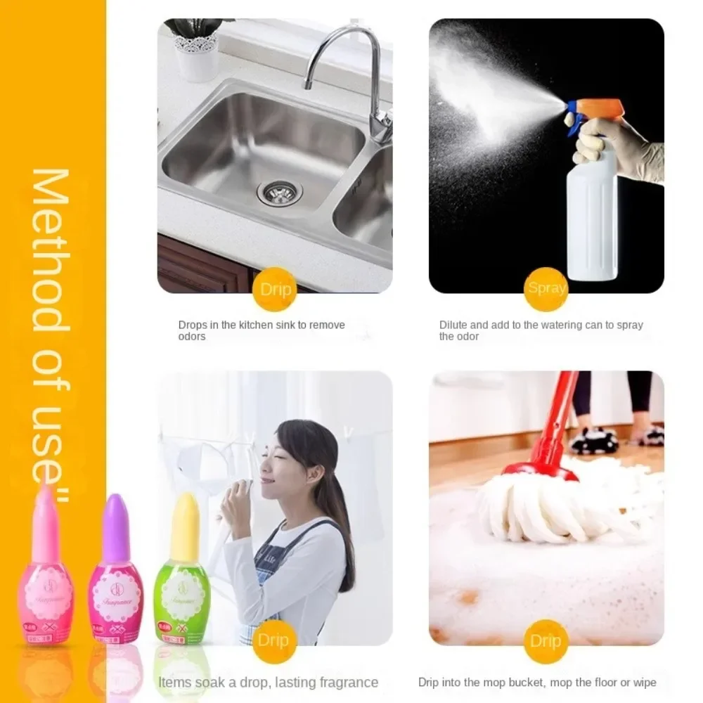 Deodorante Liquido Yuan da 20ml, Profumo per WC, Aromaterapia per Interni, Deodorante per Ambienti per Eliminare gli Odori - immagine 4