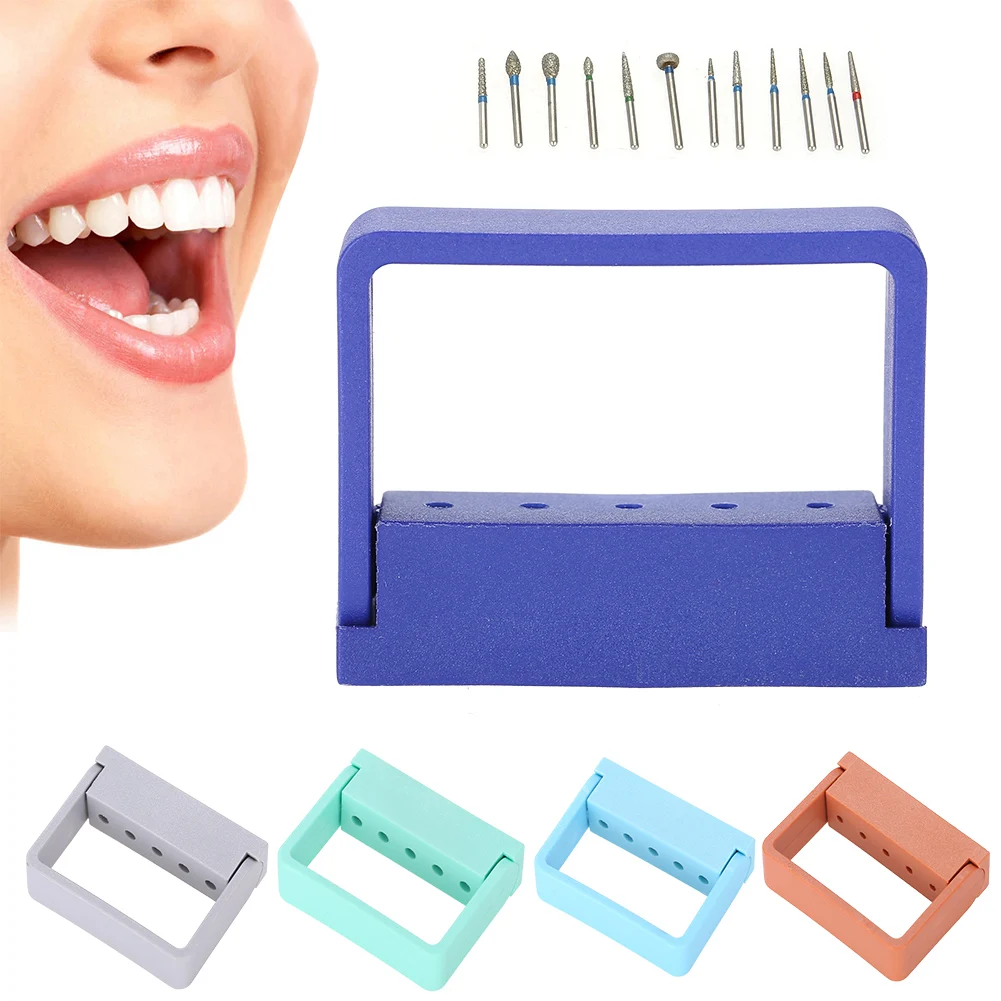 5HolesDentistEndoFileDrillStandHolderDispenser4PcsOralEndodonticRootCanalPolish