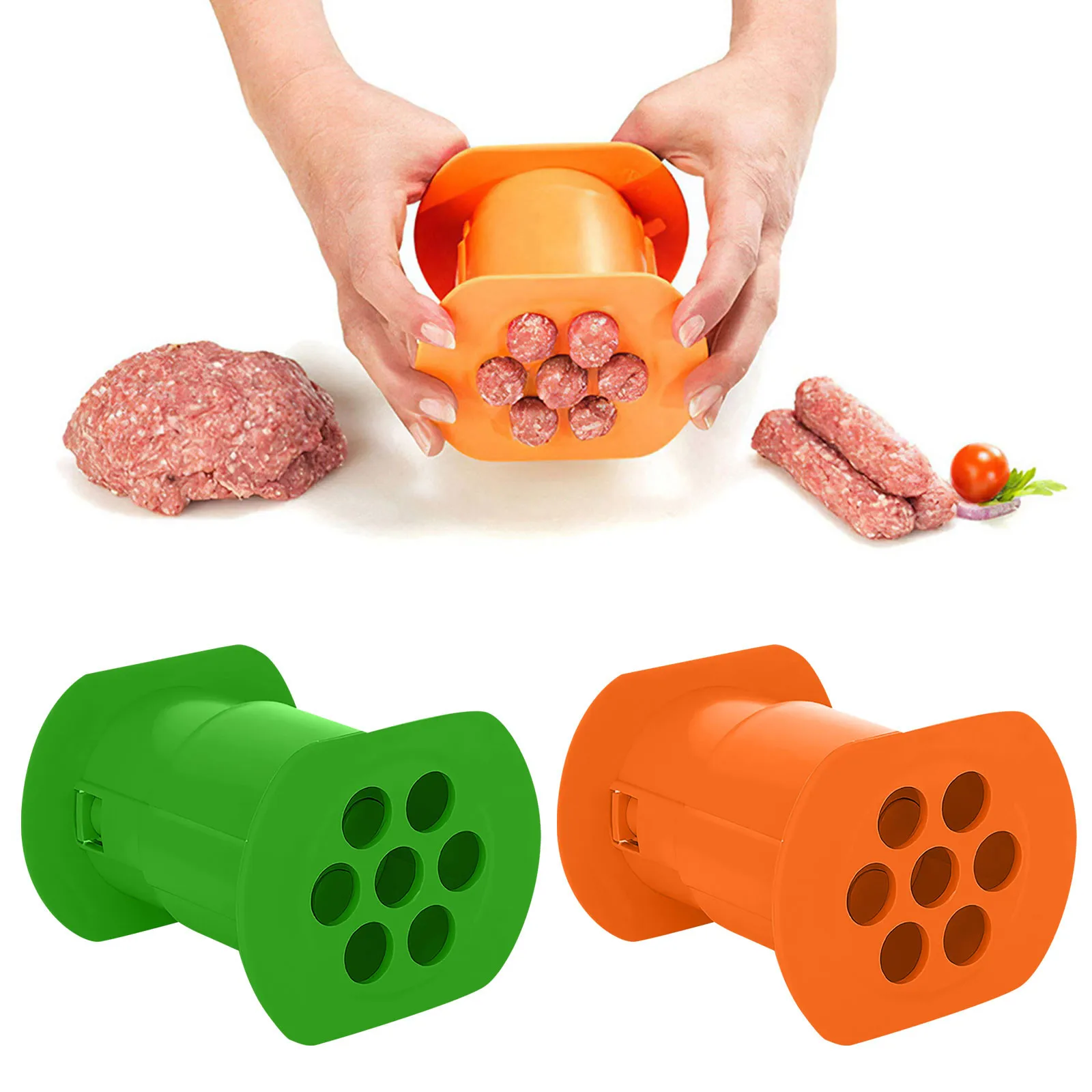 Einer Presse Cevapcici Maker Burger Heißer Hund Fleisch Wurst Kroketten Handgemachte Küche Einfach Kochen Gadget