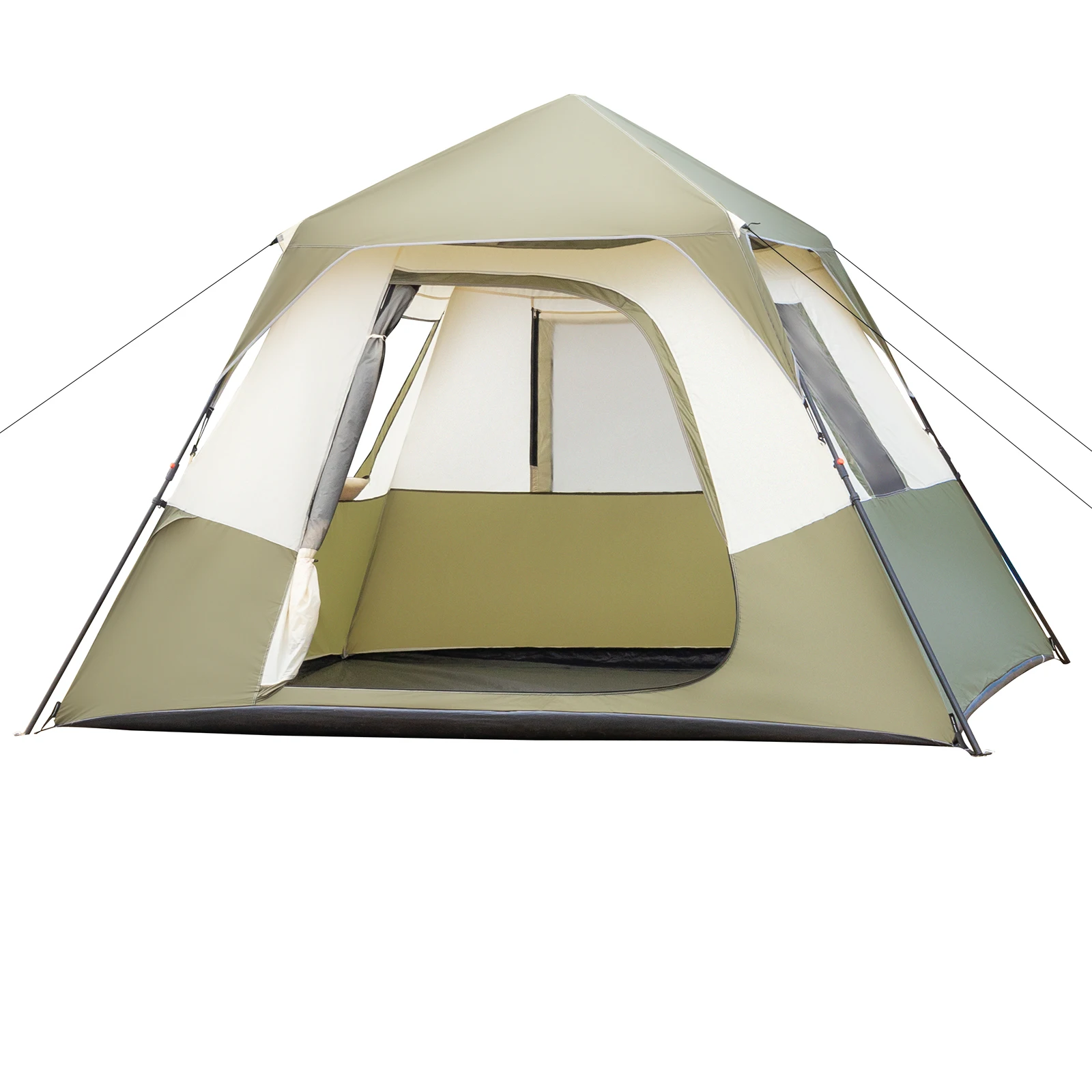 6 Person Camping Tent Setup in 60 Seconds with Rainfly & Windproof Tent with Carry Bag for Family Camping & Hiking 3