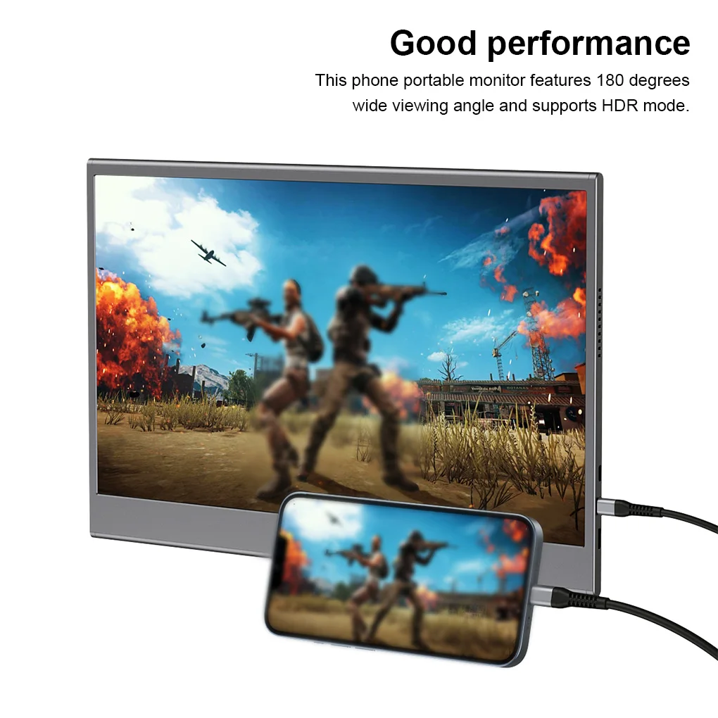 15 6 ġ ޴ 1080P ǻ  IPS ȭ ʹ, Ÿ-C HDMI-ȣȯ  Ŀ HDR  ÷