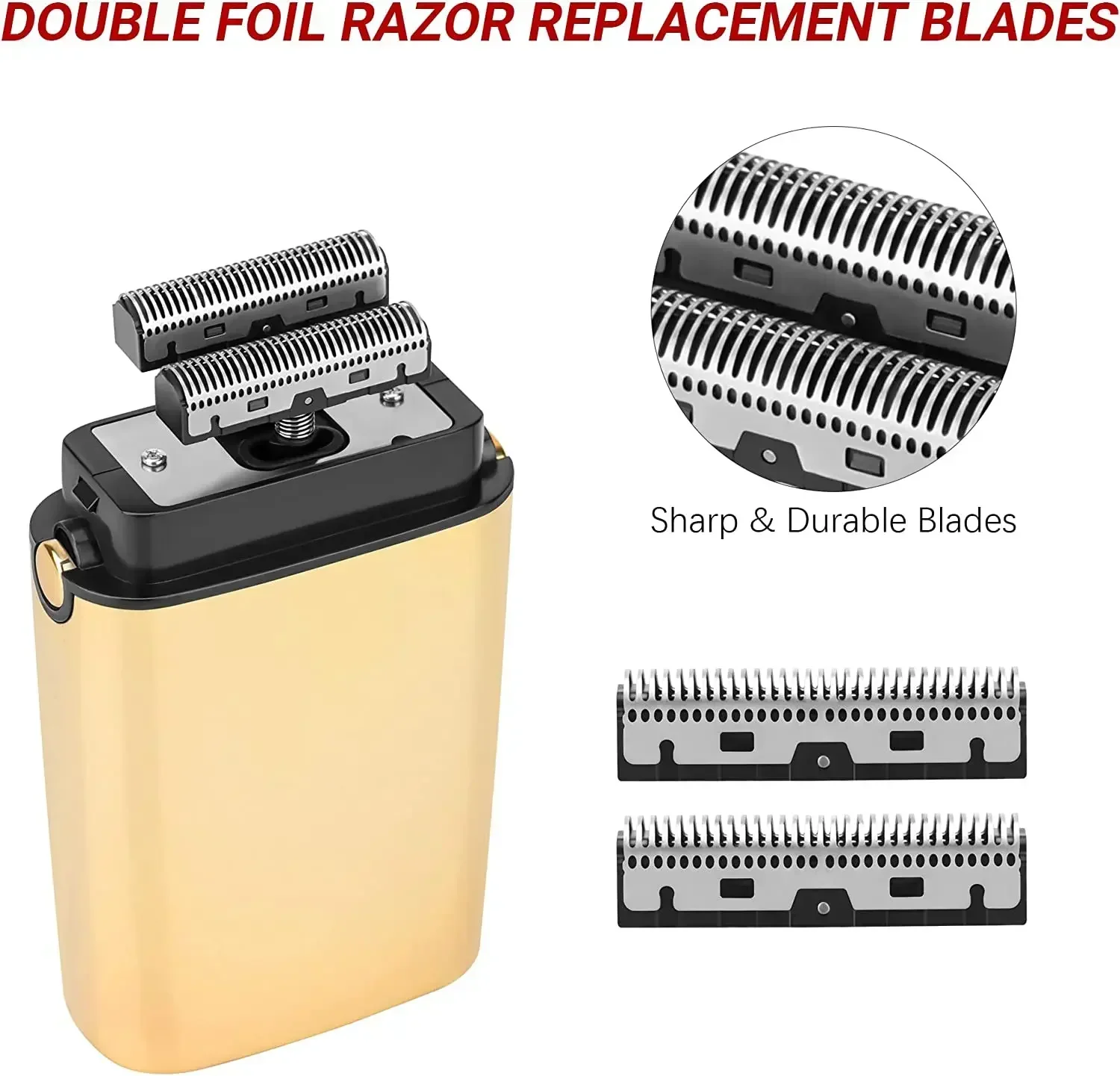 Barber Shaver Blade Professional Barber Electric Shaver Replacement Double Cutter Blade And Foils Head Cover For Babyliss Cordless Foil Shaver FXFS2