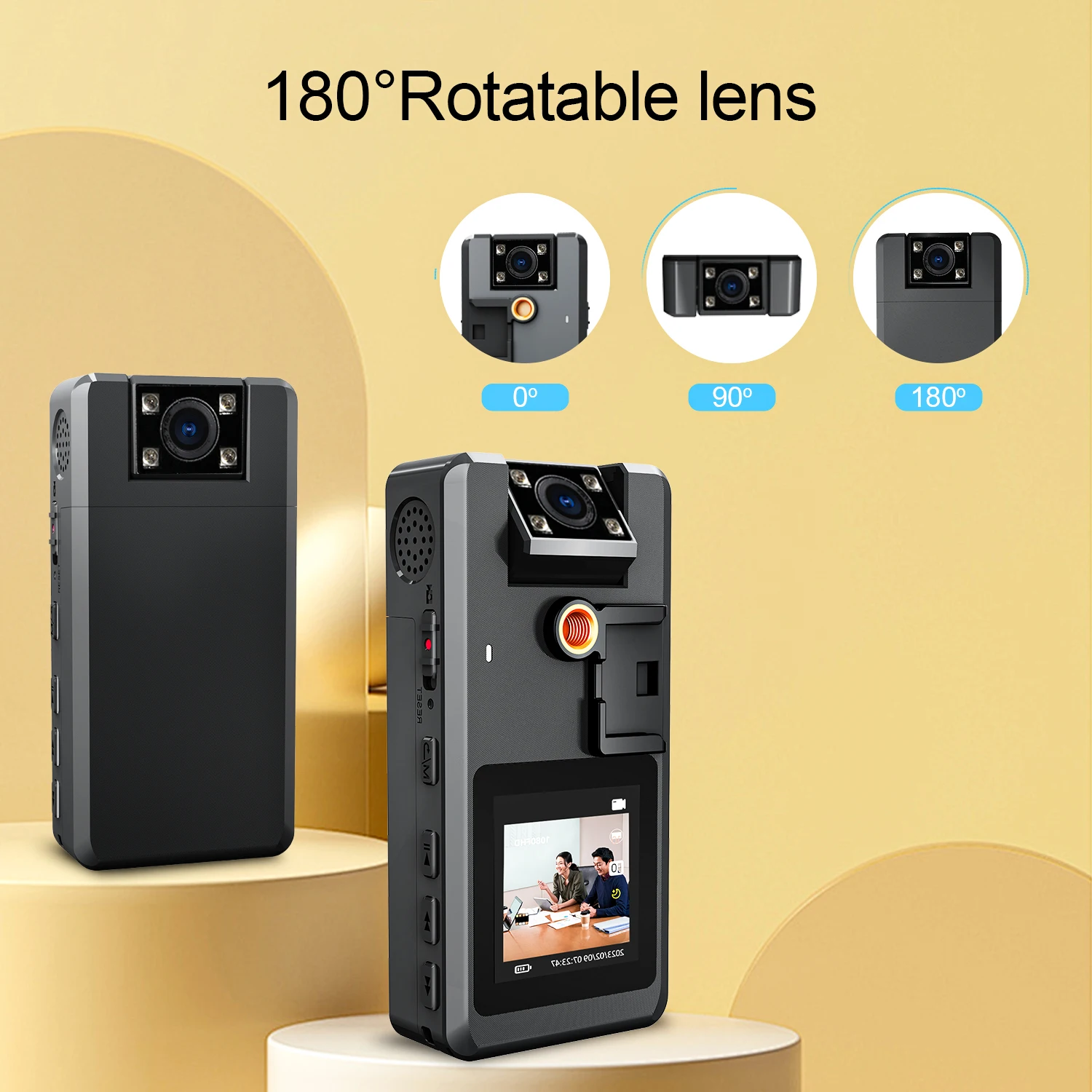 Vandlion-A53-Body-Mounted-Camera-Detachable-Battery-2130mAh-7H-Long ...